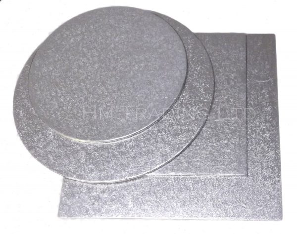 8 Inch Thin 1.5mm Cut Edged Cake Boards (25 Pack)