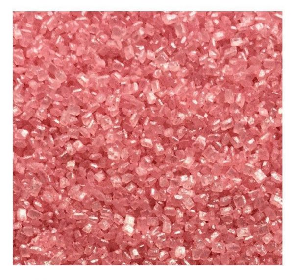 Edible Pink Sugar Crystals  25g - 1kg