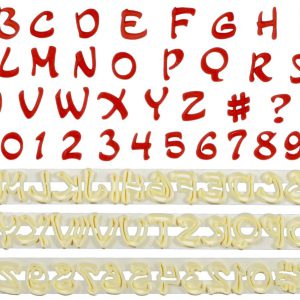 FMM Magical Alphabet & Numeral Tappit Sugarcraft Letter Cutters