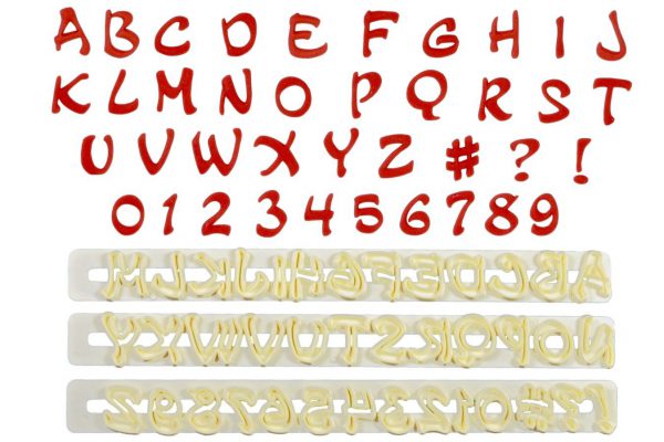 FMM Magical Alphabet & Numeral Tappit Sugarcraft Letter Cutters