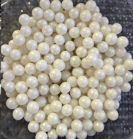 NEW 6MM IVORY PEARL WHITE SUGAR BALLS CUPCAKE SPRINKLES