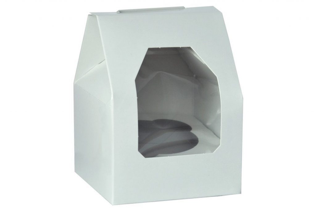 Single -white cupcake boxes