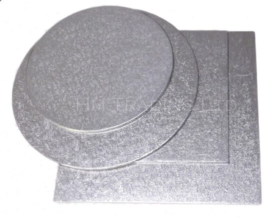 Single 5 Inch Thin 1.75mm Cut Edged Cake Boards