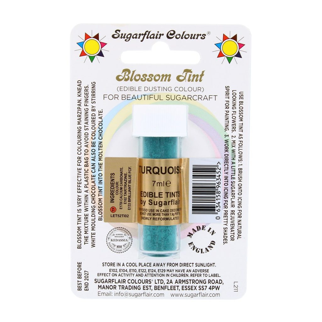 Turquoise-sugarflair-blossom-tint